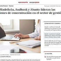 Mutua Madrilea, Andbank y Abante lideran las operaciones de concentracin en el sector de gestin de activos